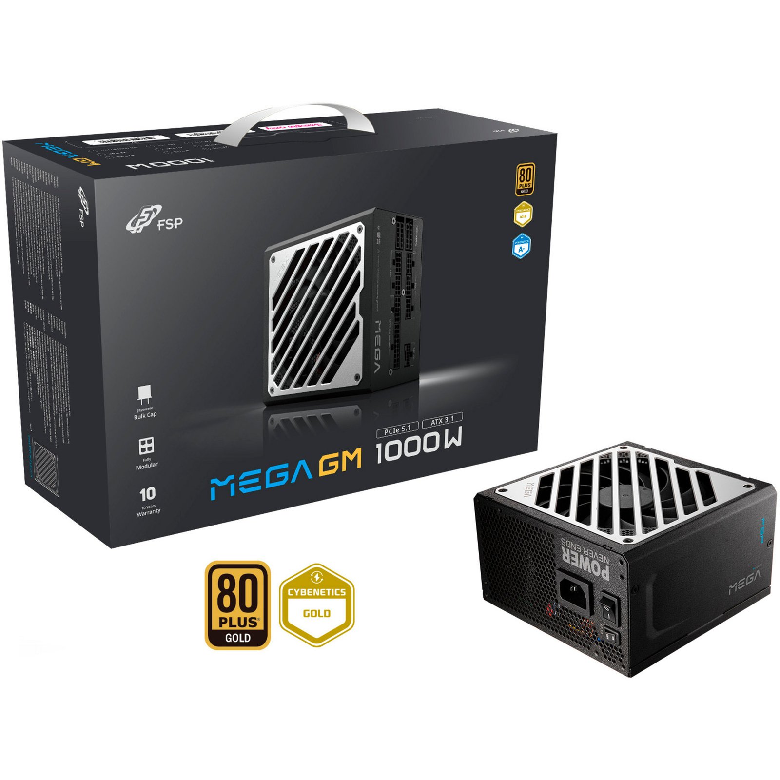 FSP MEGA GM 1000W Negro
