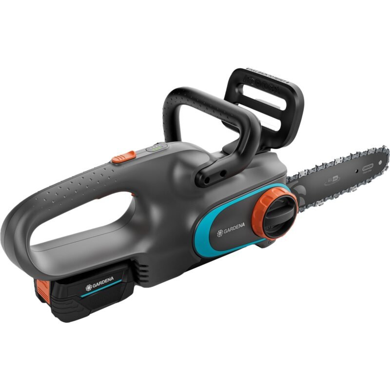 GARDENA Akku-Kettensäge PowerSaw 250/18V P4A Ready-To-Use Set Gris