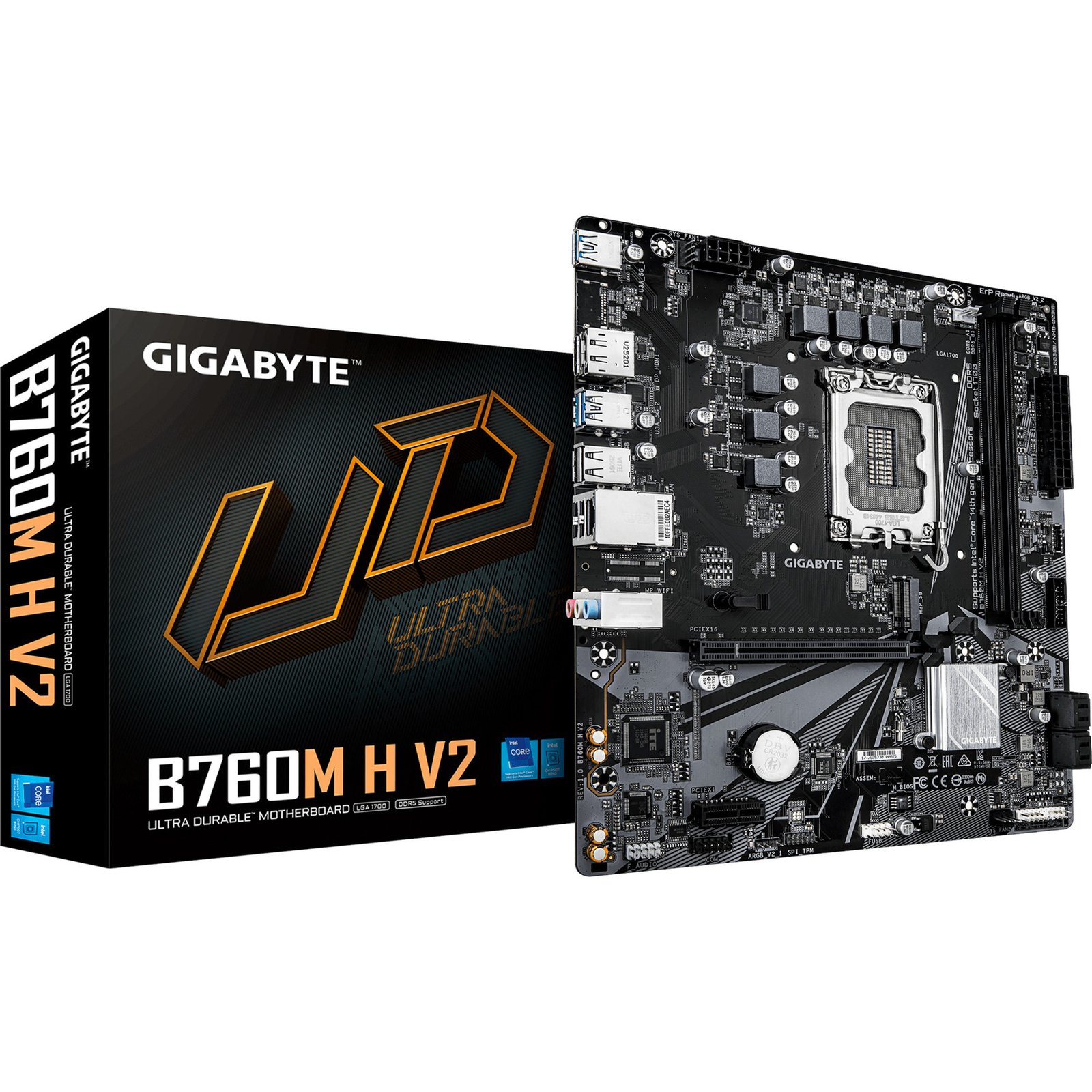GIGABYTE B760M H V2 Negro