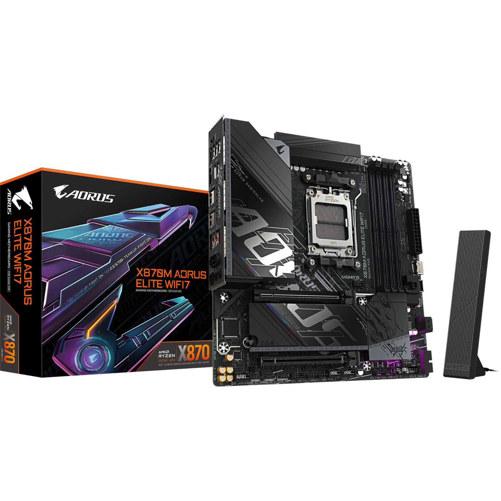 GIGABYTE X870M AORUS ELITE WIFI7 Negro