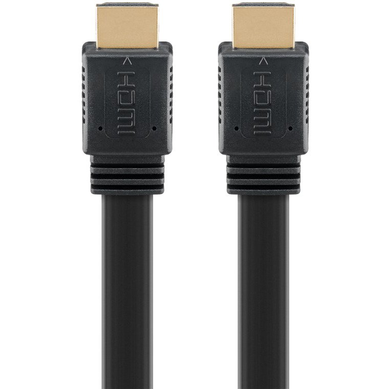 goobay High Speed HDMI 2.1 Flachkabel con Ethernet 8K / 60 Hz Negro