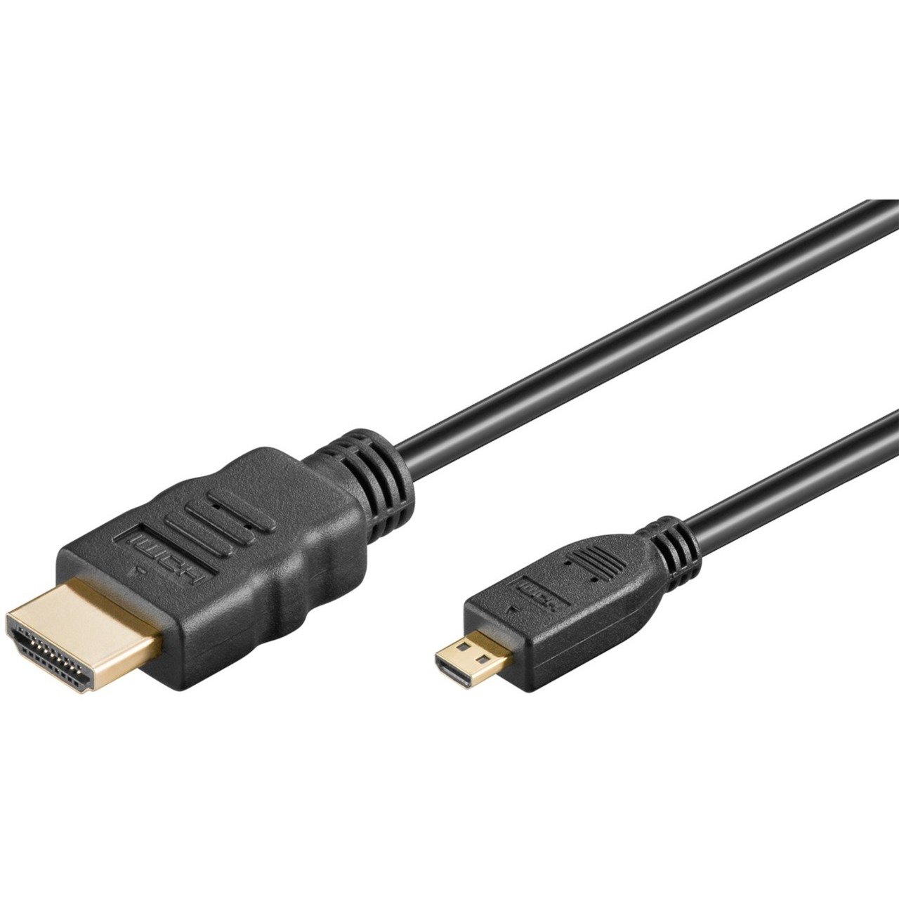 goobay High Speed Micro HDMI > HDMI Kabel con Ethernet Negro