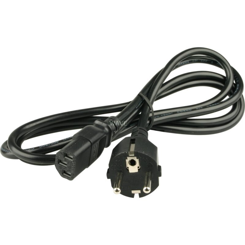 goobay Kaltgerätekabel Negro