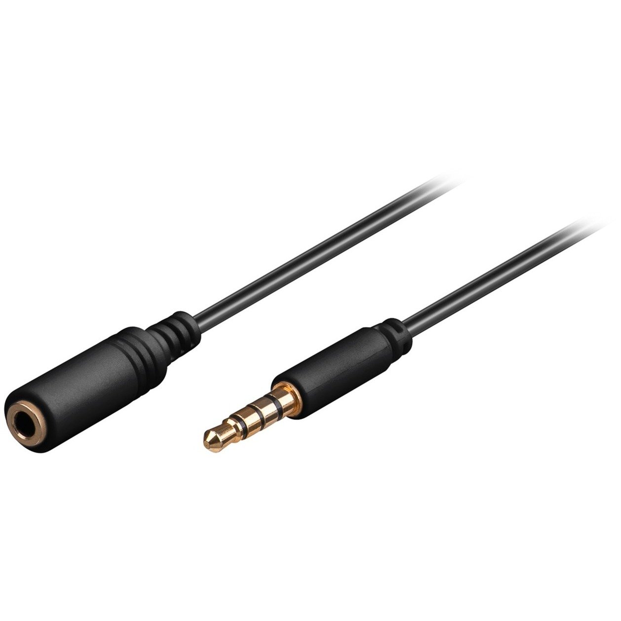 goobay Kopfhörer- y Audio Verlängerungskabel AUX > 3 Negro