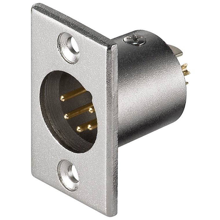 goobay Micrófono-Einbaustecker Negro