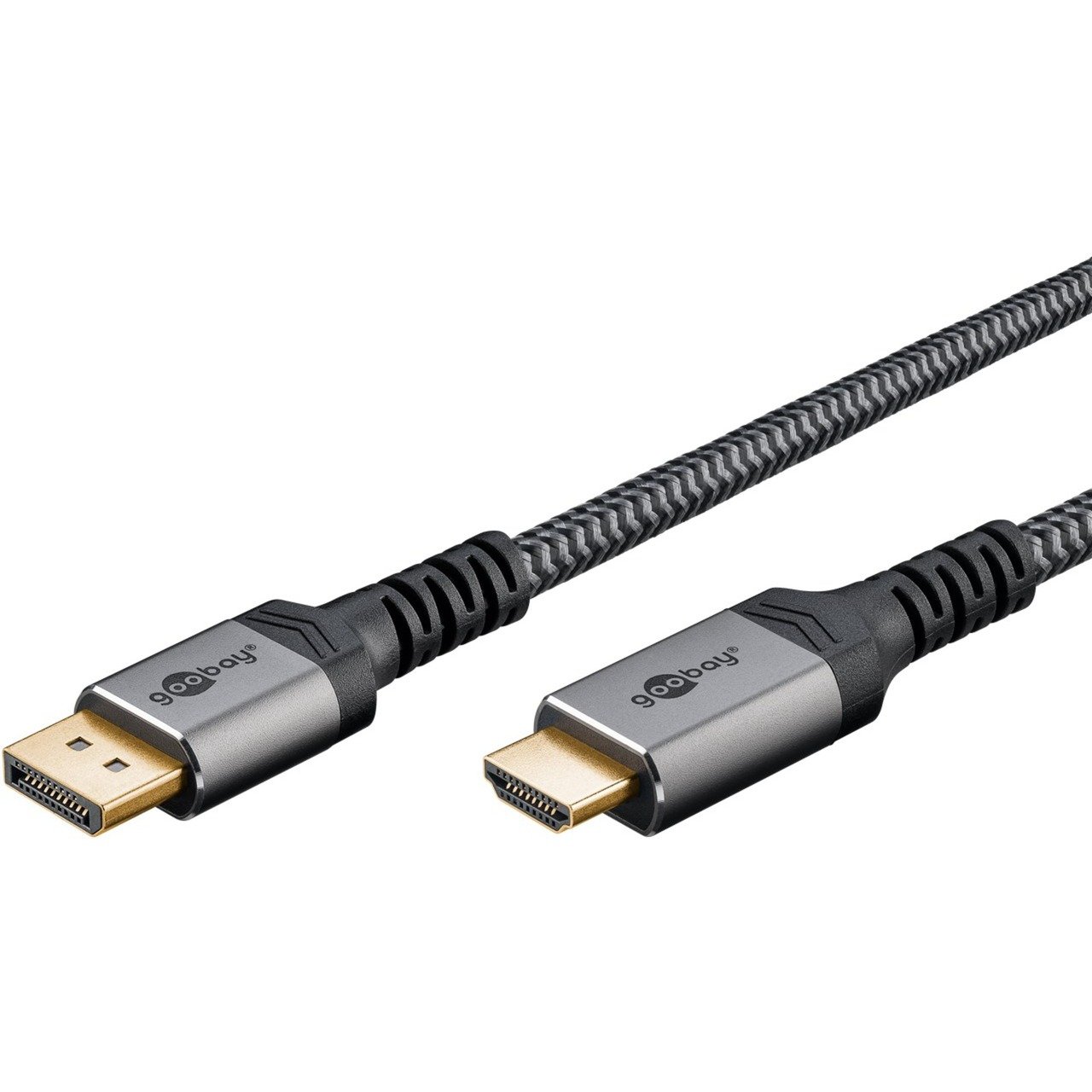 goobay Plus DisplayPort > HDMI Adapterkabel Gris
