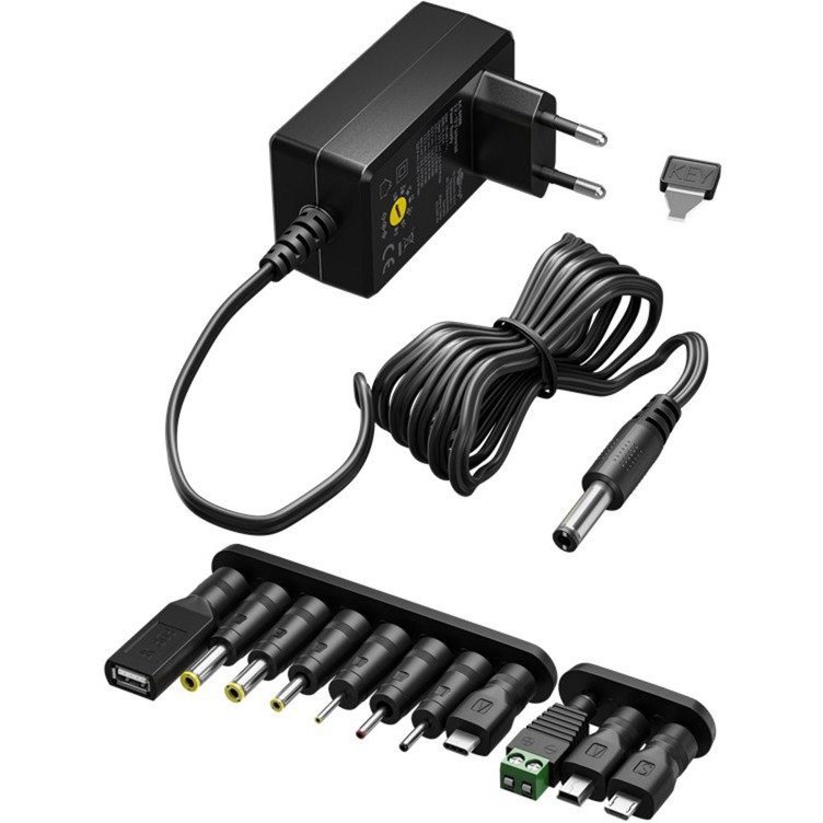 goobay Universal-Fuente de alimentación Negro
