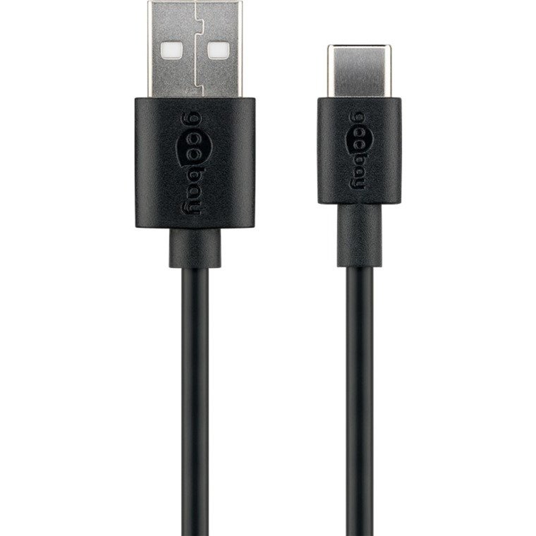 goobay USB 2.0 Kabel Negro