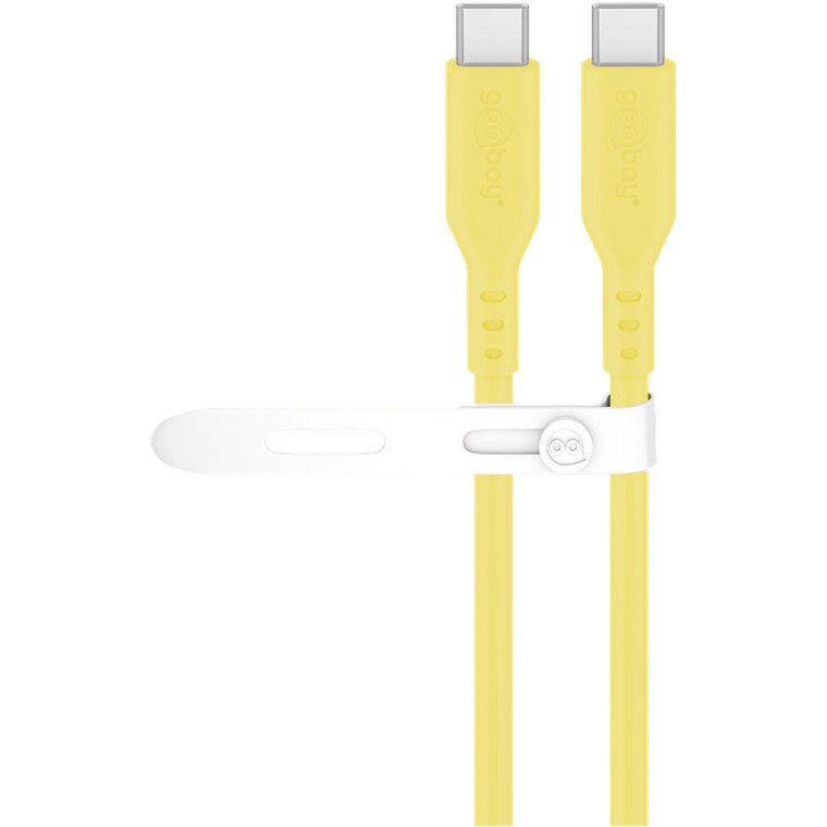 goobay USB 2.0 Silikonkabel gelb Amarillo