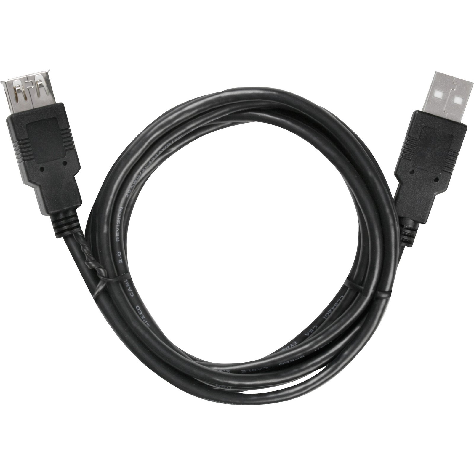 goobay USB 2.0 Verlängerungskabel Negro