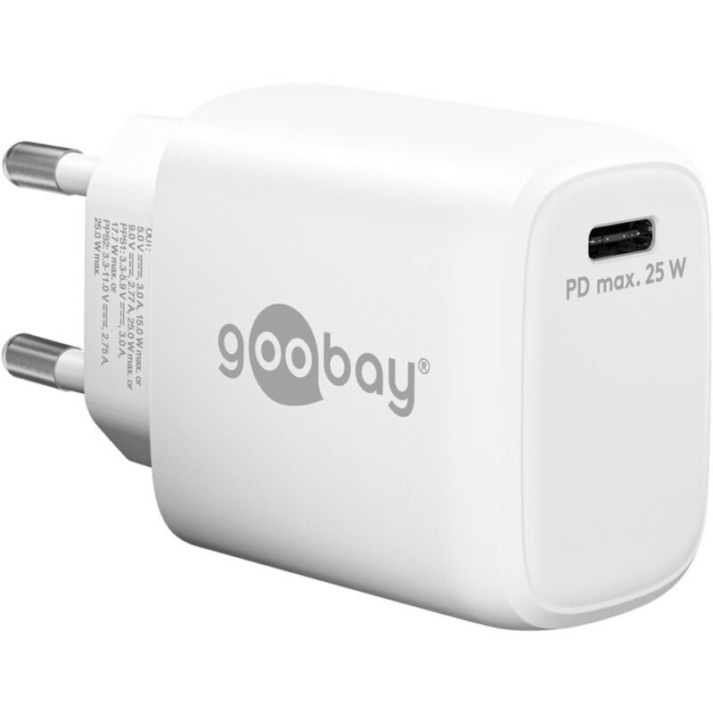 goobay USB-C PD GaN Schnellladegerät 25 Watt