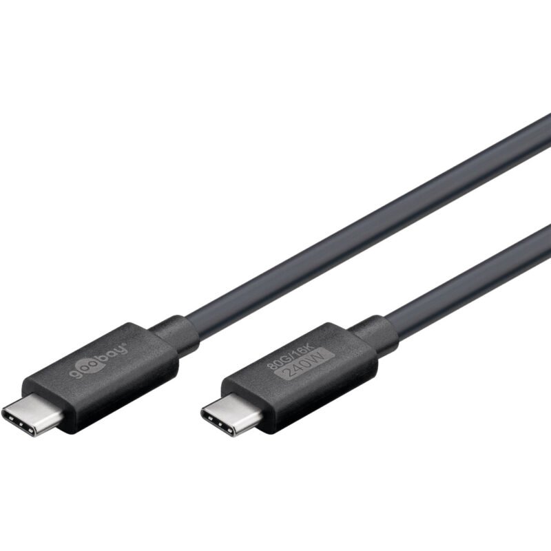 goobay USB4 Version 2.0 Kabel Negro