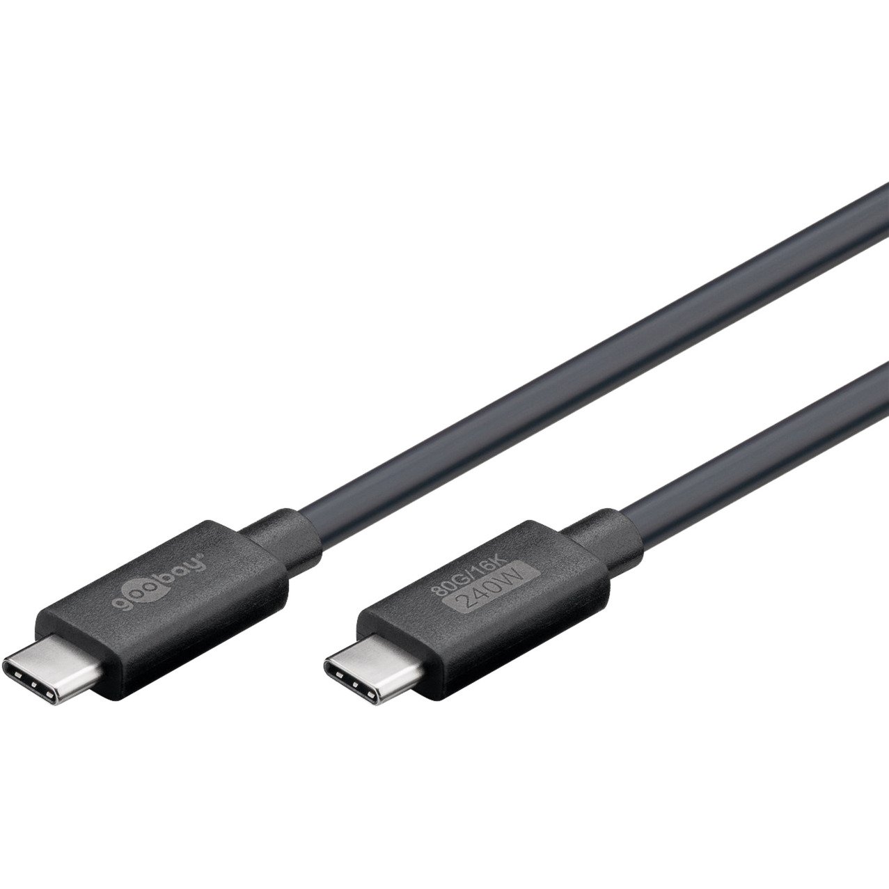 goobay USB4 Version 2.0 Kabel Negro
