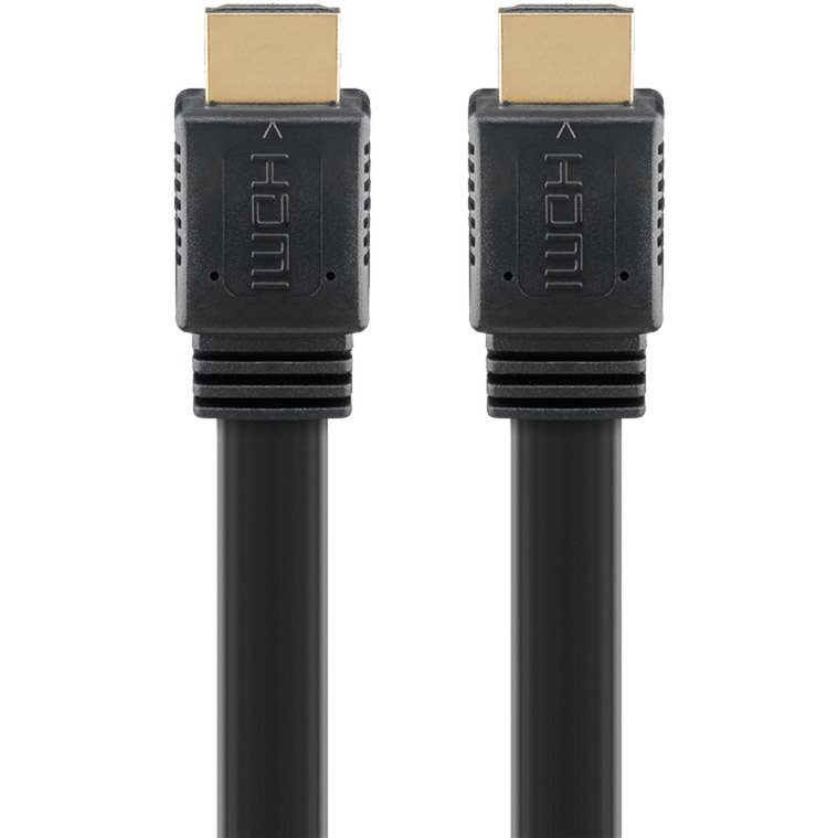 goobay High Speed HDMI 2.1 Flachkabel con Ethernet 8K / 60 Hz Negro