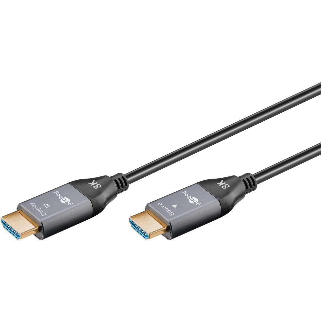 goobay Optisches Hybrid Ultra High-Speed HDMI cable (AOC) 8K / 60Hz Negro