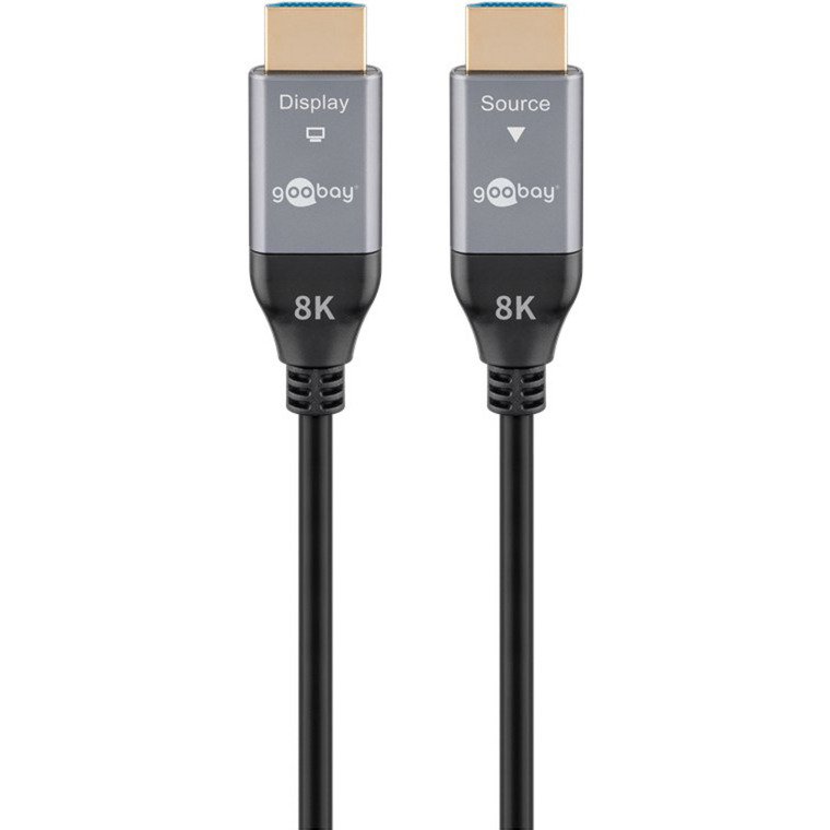 goobay Optisches Hybrid Ultra High-Speed HDMI cable (AOC) 8K / 60Hz Negro - Imagen 2