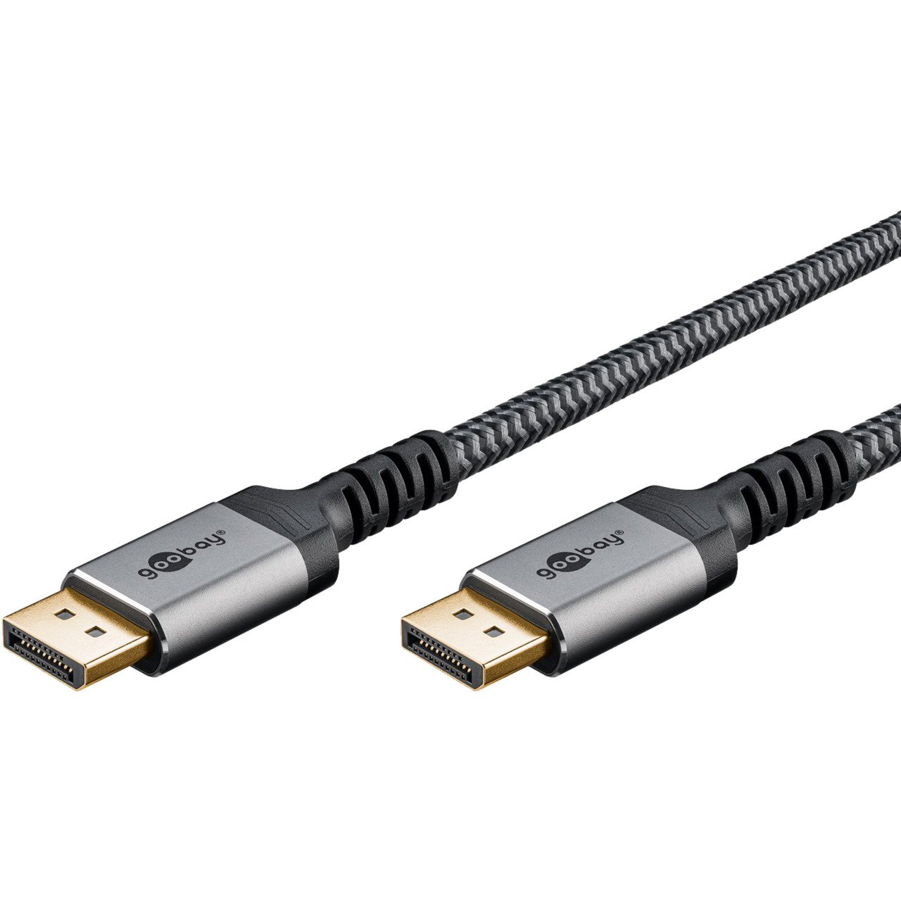 goobay Plus DisplayPort 2.0/2.1 cable Gris