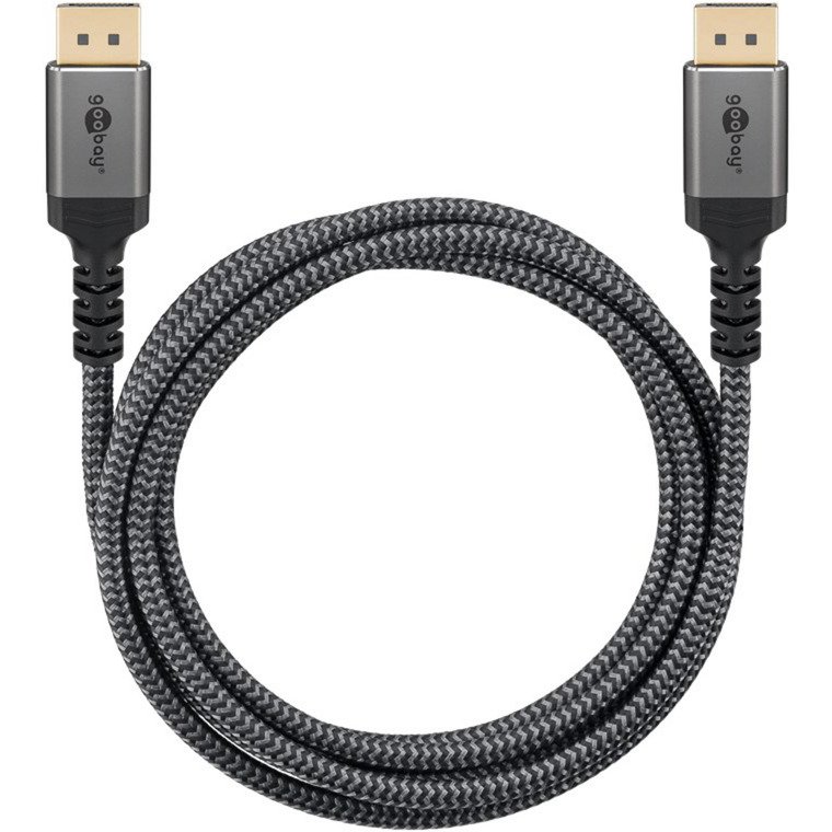 goobay Plus DisplayPort 2.0/2.1 cable Gris - Imagen 4