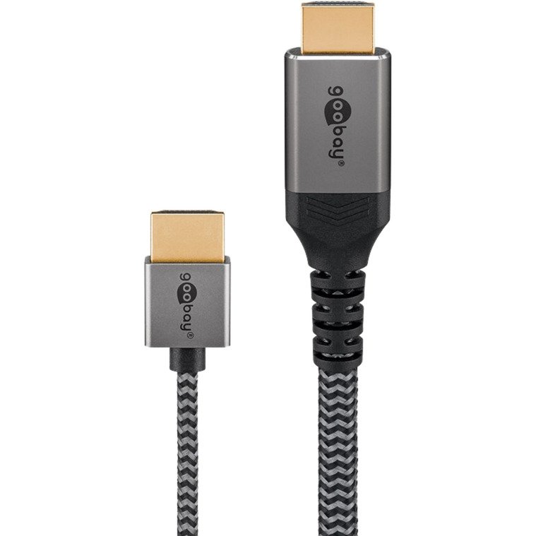 goobay Plus Slim High-Speed-HDMI-cable con Ethernet Gris