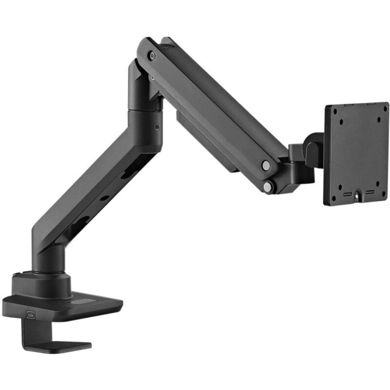 goobay Single-Monitorhalterung Gaming con Gasdruckfeder Negro