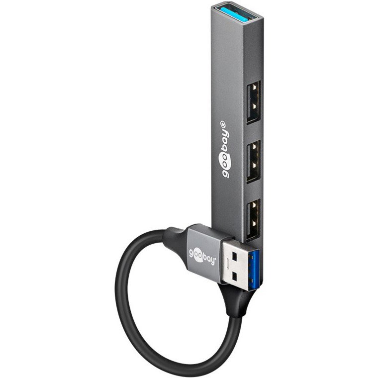goobay Slim 4-Port USB-Hub