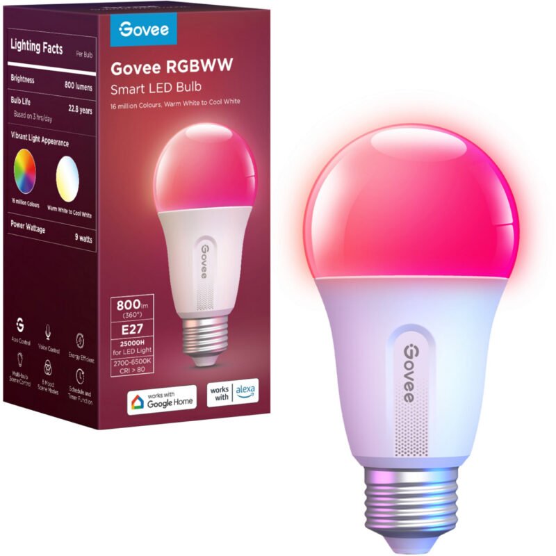 Govee Smart Wifi&BLE Light Bulb 800lm