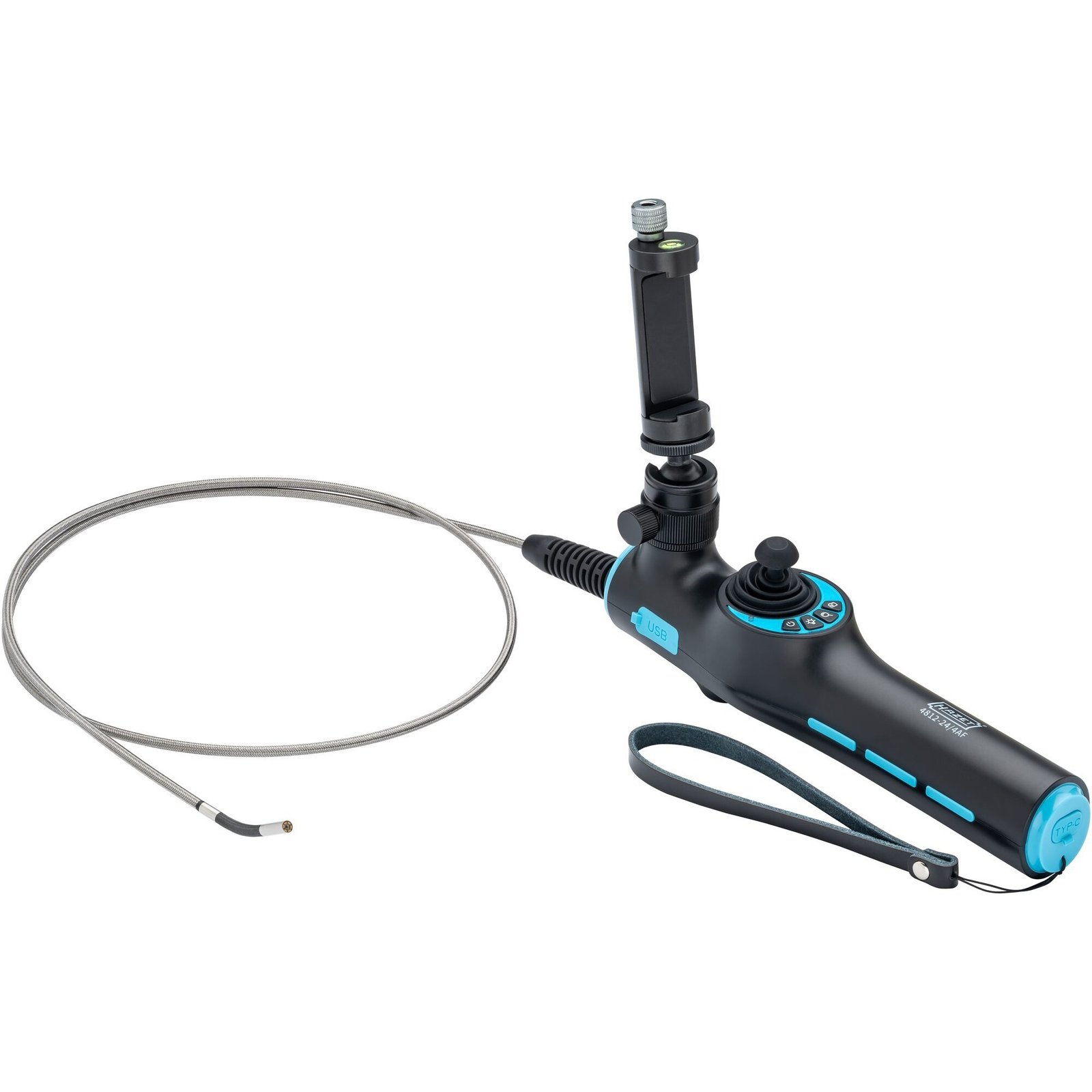 Hazet HD Videoendoskop Satz con 360° Schwenksonde Ø 3 Negro