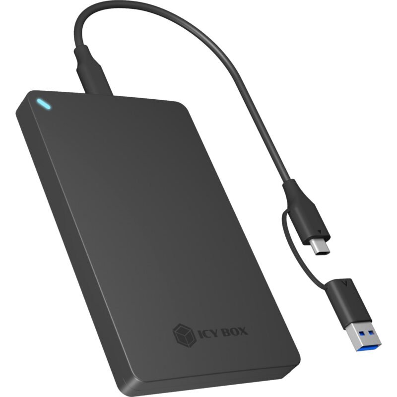 ICY BOX IB-201T-CU31 2.5" SATA HDD/SSD Gehäuse Negro