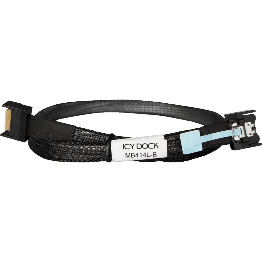 Icy Dock Kabel MCIO x4 SFF-TA-1016 > MCIO x4 SFF-TA-1016 Negro