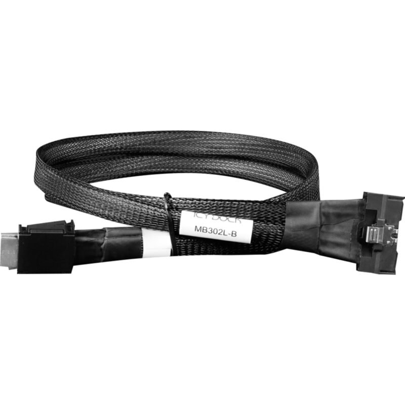 Icy Dock Kabel MCIO x8 SFF-TA-1016 > 2x OCuLink 4i SFF-8611 Negro