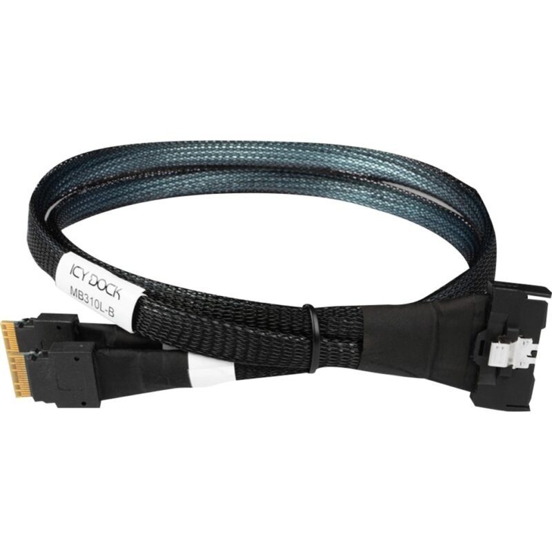 Icy Dock Kabel MCIO x8 SFF-TA-1016 > 2x SlimSAS x4 SFF-8654 Negro