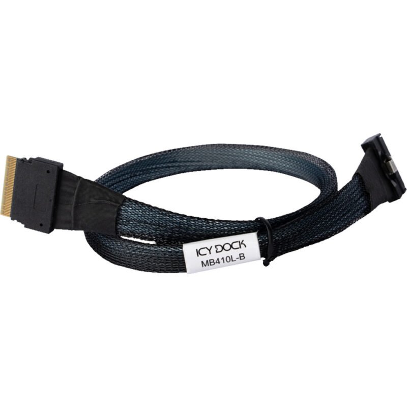 Icy Dock Kabel MCIO x8 SFF-TA-1016 > SlimSAS x8 SFF-8654 Negro