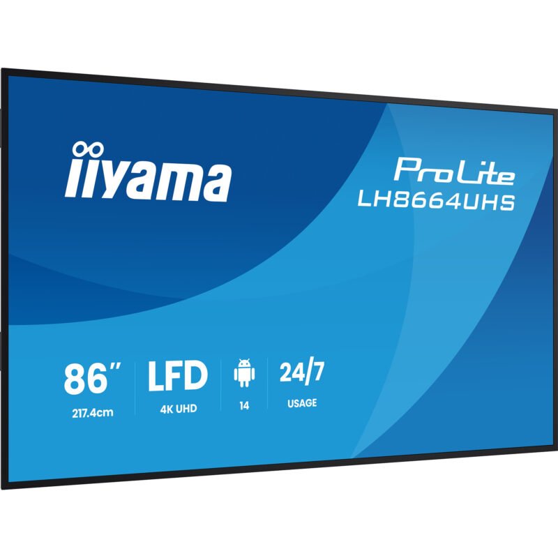 iiyama ProLite LH8664UHS-B3AG Negro