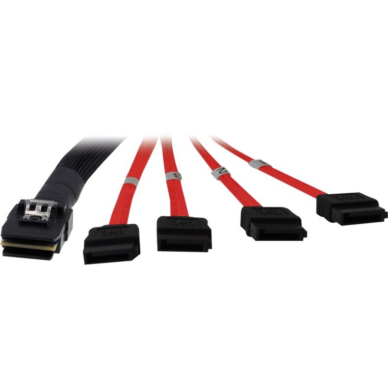 Inter-Tech Kabel SFF 8087 > 4x SATA Negro