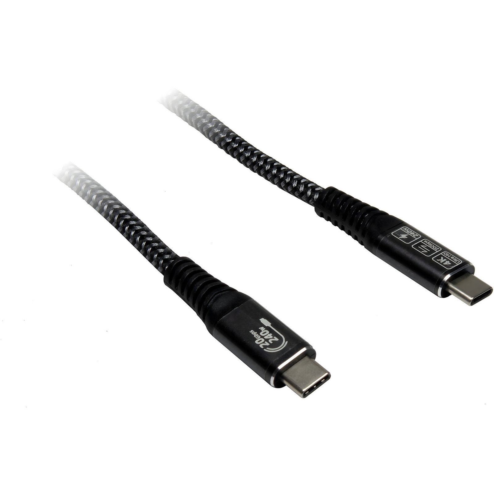 Inter-Tech USB 3.2 Gen2x2 Kabel Negro