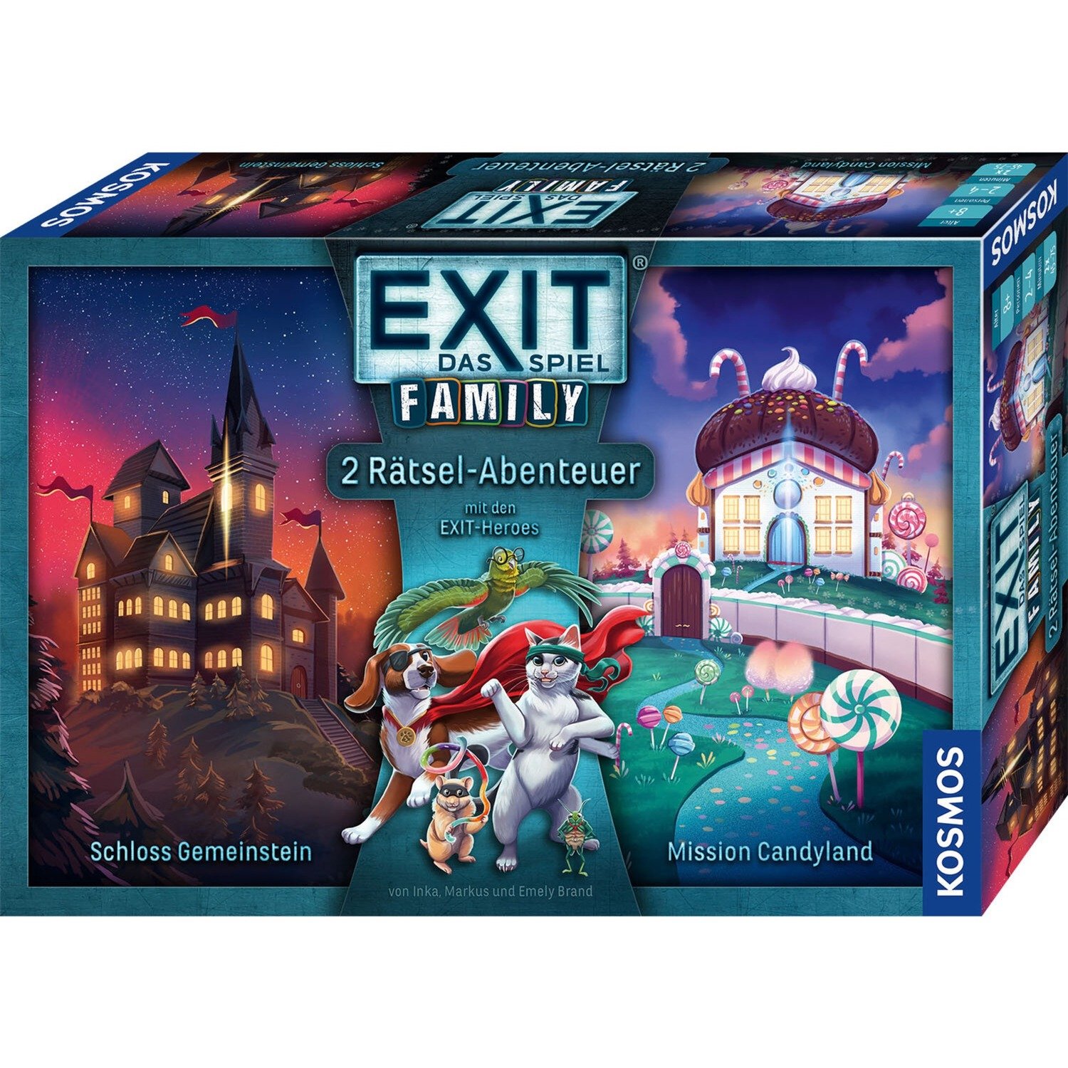 KOSMOS EXIT - Das Spiel Family: Schloss Gemeinstein / Mission Candyland