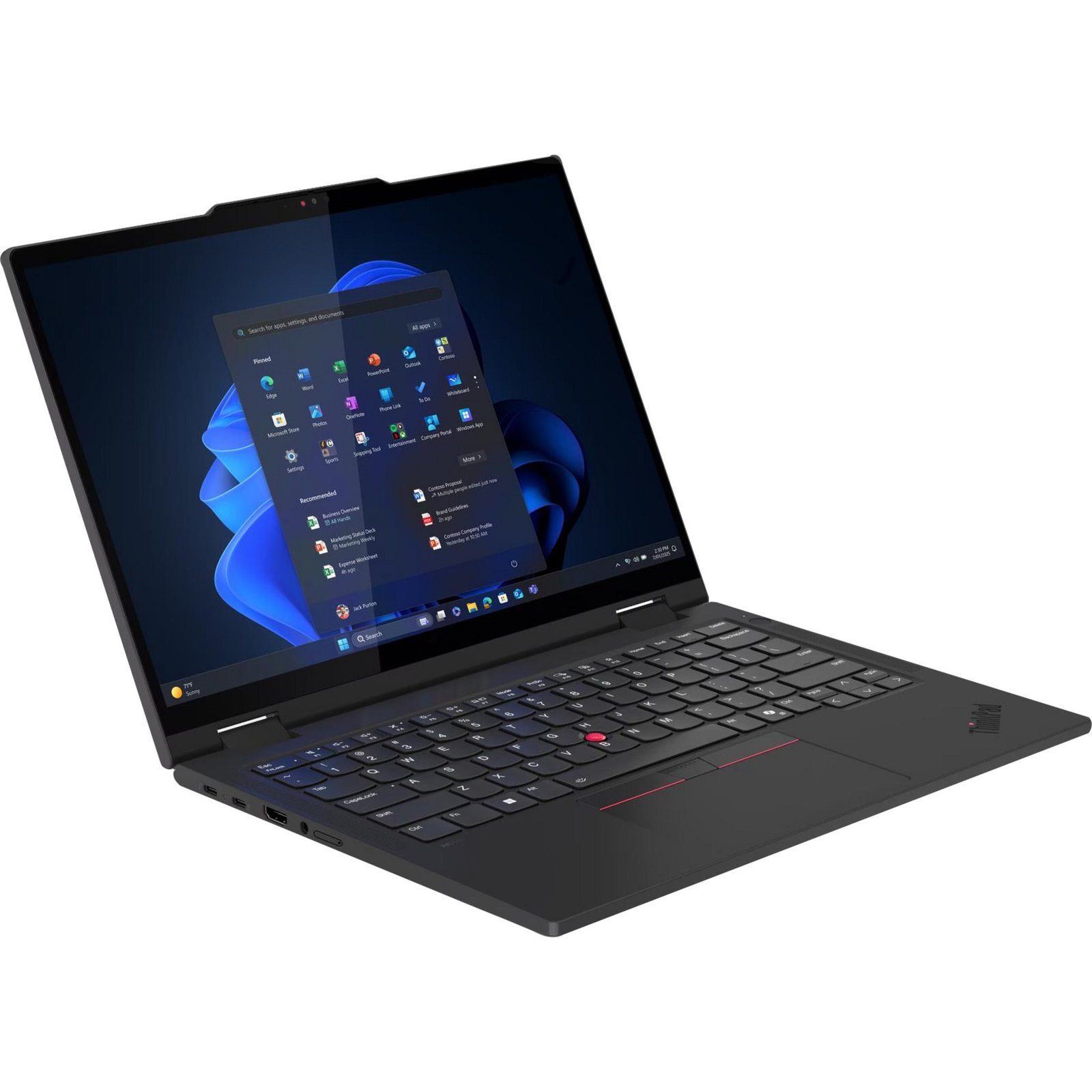 Lenovo ThinkPad T14s 2-in-1 G1 (21R3005MGE) Negro