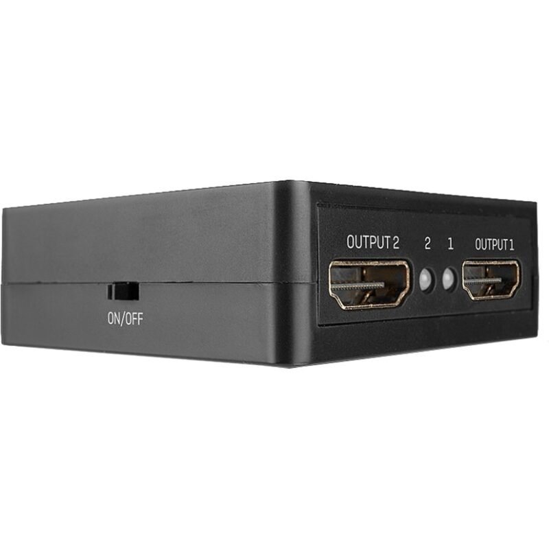 Lindy 2 Port HDMI Splitter 18Gbps Negro