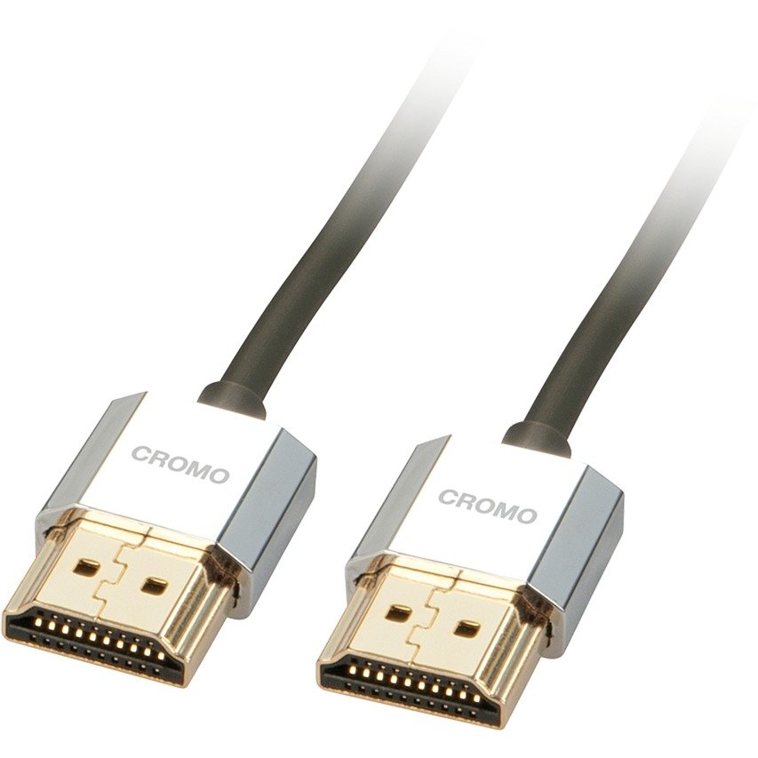 Lindy CROMO Slim High-Speed-HDMI-Kabel con Ethernet Negro
