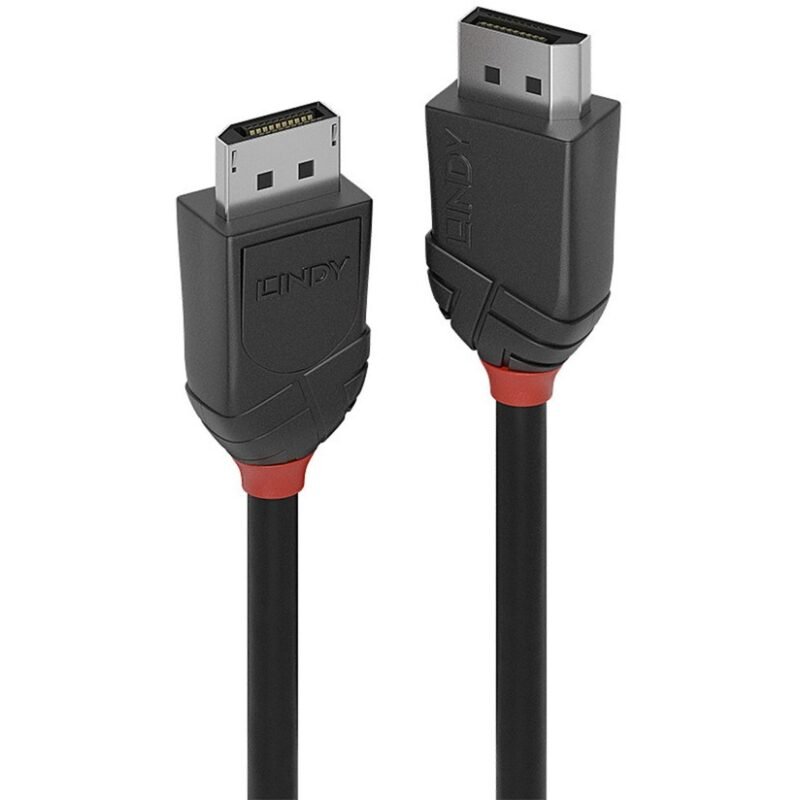 Lindy DisplayPort 1.2 Kabel Black Line Negro