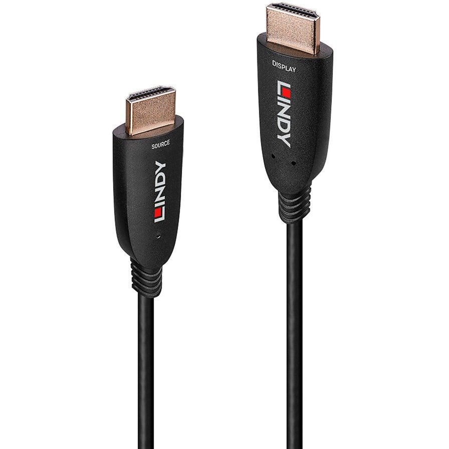 Lindy Fibre Optic Hybrid HDMI 2.1 8K60 Kabel Negro
