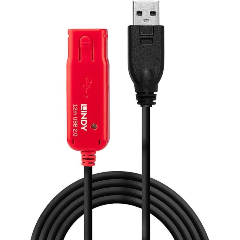 Lindy USB 2.0 Aktivverlängerungskabel Pro Negro