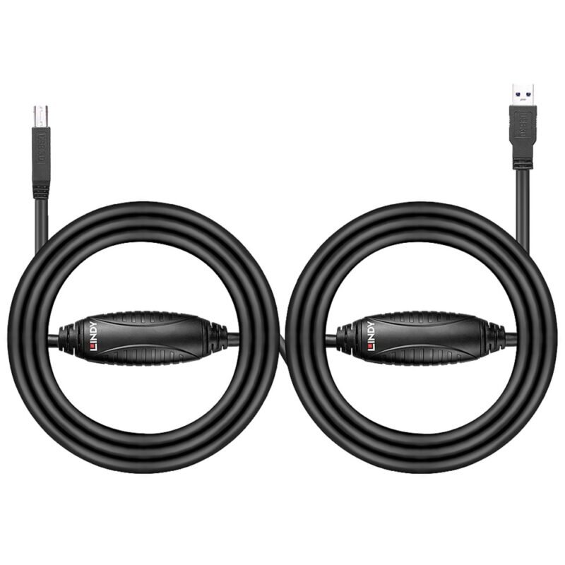 Lindy USB 3.2 Gen 1 Aktivkabel Negro