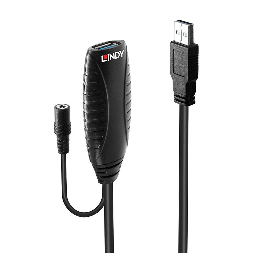 Lindy USB 3.2 Gen 1 Aktivverlängerungskabel Negro