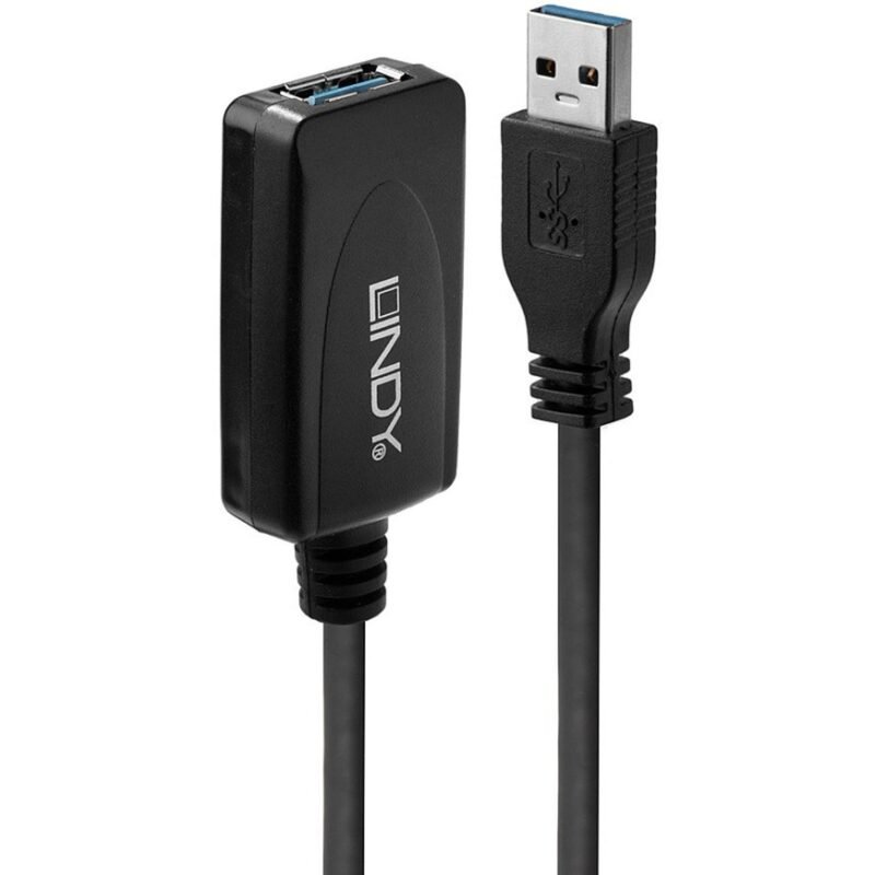 Lindy USB 3.2 Gen 1 Aktivverlängerungskabel Negro