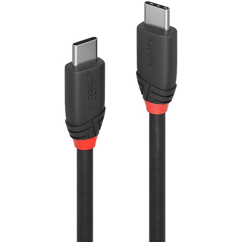 Lindy USB 3.2 Gen 2x2 Kabel Black Line Negro
