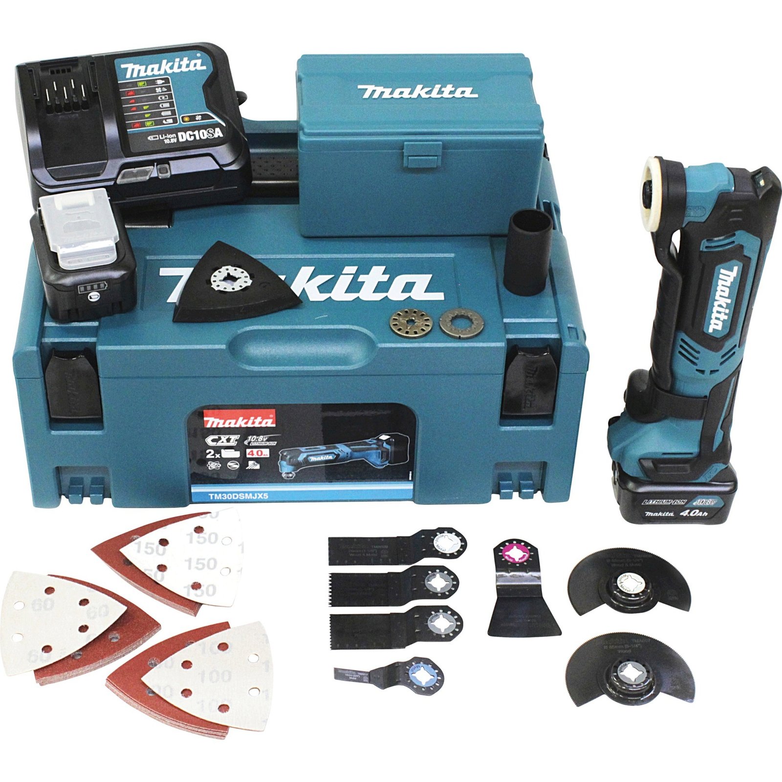Makita Akku-Multifunktions-Werkzeug TM30DSMJX5 Azul