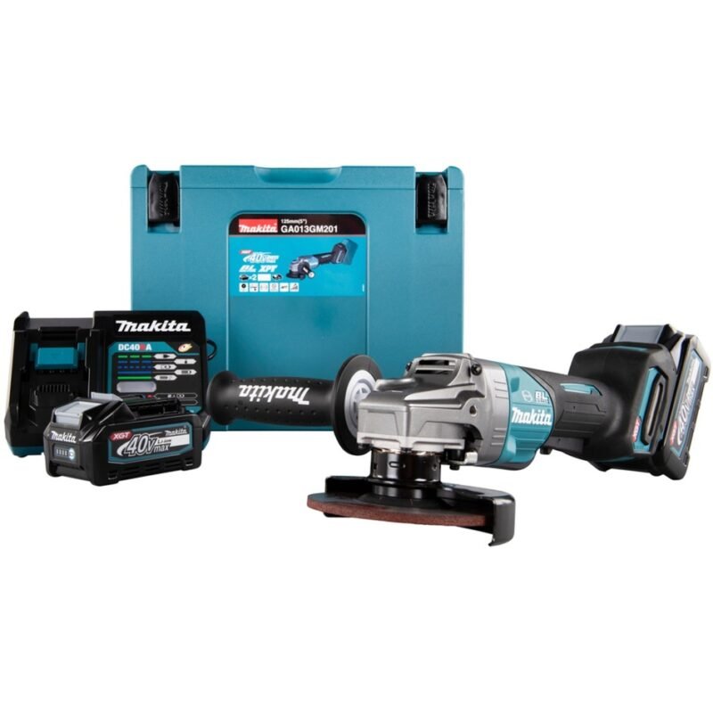 Makita Akku-Winkelschleifer GA013GM201 XGT Azul