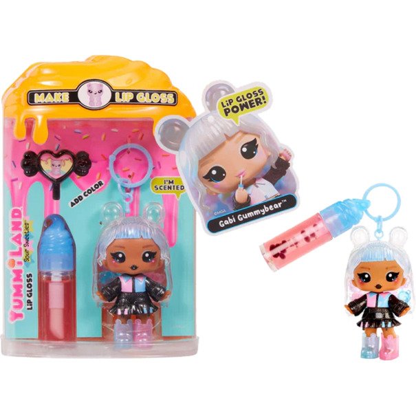 MGA Entertainment Yummiland Lip Gloss Doll Sour Sweeties - Gabi Gummybear