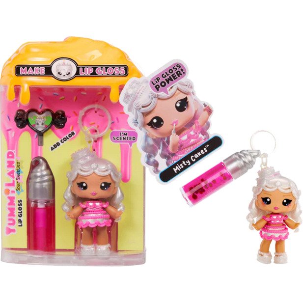 MGA Entertainment Yummiland Lip Gloss Doll Sour Sweeties - Misty Cakes
